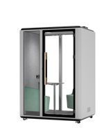 Cabine de bureau moderne modulaire et écologique, insonorisée, pour studio, salle téléphonique, salle de réunion, ou bureau extérieur