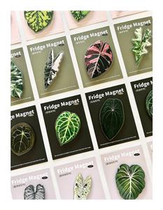 مغناطيسات ثلاجة لطيفة على شكل نباتات البيغونيا والمونستيرا، مغناطيسات ثلاجة على شكل نباتات استوائية كاواي، ملصقات للسبورة البيضاء - Product Image 4