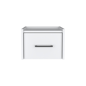 <b>Floating</b> Nightstand Calion White Bedroom Storage Cabinet Wall Mount <b>Shelf</b> - Product Image 1