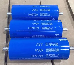 Pilha de carregamento rápido Yinlong 66160 2.3v 40ah de lítio Titanato 2.3v 45 Ah Lto de grau A Cilíndrico Yinlong 45ah