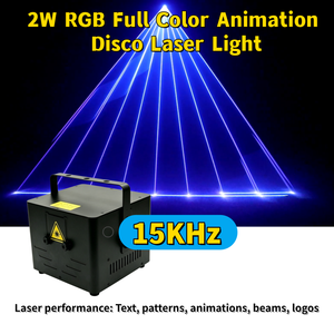 <span class=keywords><strong>Laser</strong></span> <span class=keywords><strong>de</strong></span> scène DMX512 à motif d'animation 2W, télécommande APP, éclairage <span class=keywords><strong>laser</strong></span> RGB pleine couleur pour spectacle - Product Image 2