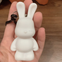 Meilleures ventes : Porte-clés DIY en résine faits main, figurines mignonnes Kawaii d'ours et de lapin, peinture animale pour Halloween et Thanksgiving
