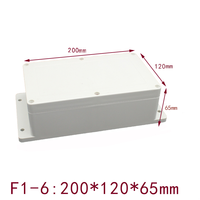 200*120 * 65E di alta qualità 200x120x65mm impermeabile plastica elettronica scatola di progetto IP65 scatola di giunzione ABS plastica con orecchio