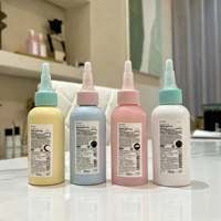 Offre Spéciale – Bouteille en plastique PET blanche ou rose de 100 ml, 150 ml, 250 ml, 350 ml, 500 ml avec bouchon à bec verseur pour gel capillaire, emballage personnalisé, encre, pigment, peinture