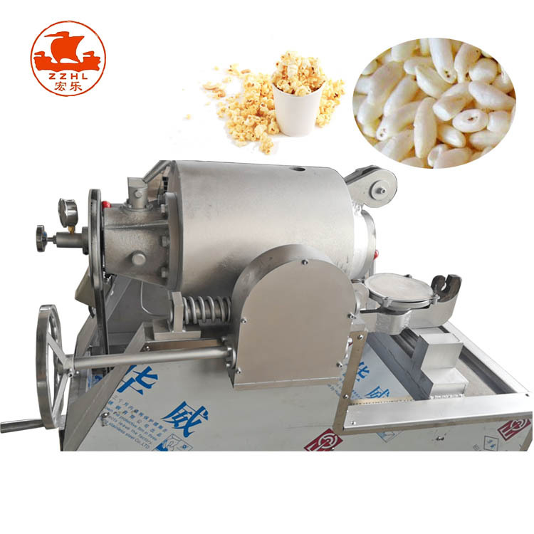 Factory Supply Rice Puffing Machine Puffed