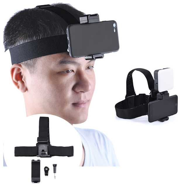 Mobile Phone Headband Holder Mount Clip for Smartphone Action Camera 12 11 Sumsung Volg Live Video Accessories