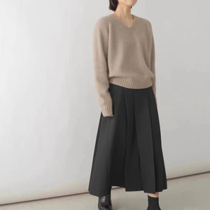 Autunno e inverno nuovo maglione in Cashmere 100 da <span class=keywords><strong>donna</strong></span> maglione largo Pullover pigro in lana pesante lavorato a <span class=keywords><strong>maglia</strong></span> - Product Image 6