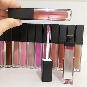 Neuankömmling Vegan Lip gloss, Lip gloss Behälter mit LED-Licht und Spiegel 7ml Lip gloss Tube Private Label