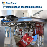 Machine d'emballage automatique rotative Shuchen pour sachets préformés de pâte de gingembre et d'ail à haute viscosité, type Doypack