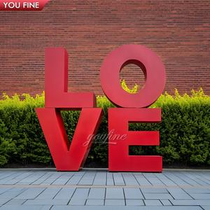 Escultura <span class=keywords><strong>de</strong></span> Acero Inoxidable con Diseño Personalizado <span class=keywords><strong>de</strong></span> Arte Metálico para Exteriores, Estatua <span class=keywords><strong>de</strong></span> Letras <span class=keywords><strong>de</strong></span> Amor - Product Image 2