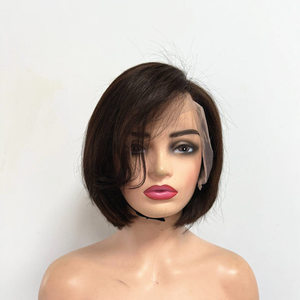 Parrucca Frontale in Pizzo Trasparente 13*4 100% Capelli Umani di Alta Qualità Taglio Bob Tutti i Colori Acconciatura Libera Prezzo all'Ingrosso - Product Image 6