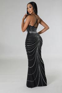 <span class=keywords><strong>Vestidos</strong></span> Largos <span class=keywords><strong>de</strong></span> <span class=keywords><strong>Fiesta</strong></span> para Mujer, Sexy, Cuello en V, Sin Mangas, con Cristales <span class=keywords><strong>de</strong></span> Estrás, al por Mayor, <span class=keywords><strong>Baratos</strong></span>, <span class=keywords><strong>de</strong></span> Liu Ming - Product Image 3