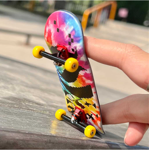 Wufannao OEM Custom Graphic Tech Deck 5-Ply Maple Wood Mini Finger Skateboard Wooden Fingerboard Deck - Product Image 3