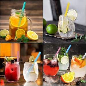 Pailles droites compostables jetables colorées personnalisées pour fêtes PLA pailles <span class=keywords><strong>à</strong></span> boire en plastique biodégradable <span class=keywords><strong>paille</strong></span> PLA - Product Image 5