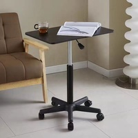 Table à roulettes mobile Bureau d'ordinateur de chevet Canapé d'ordinateur portable portable pouvant être surélevé et abaissé Bureau d'ordinateur