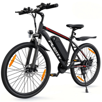 Vélo de montagne électrique Talaria, vélo de ville électrique 250W 350W 500W, batterie lithium, cadre en aluminium 7 vitesses, roues 26 pouces, VTT électrique