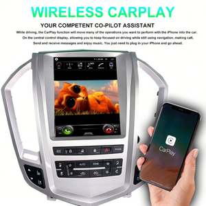 Radio de Coche con GPS y Estéreo Android 13 Estilo Tesla para Cadillac SRX 2008 2009 2010 - 2012, Reproductor Multimedia CarPlay con Pantalla Táctil - Product Image 5