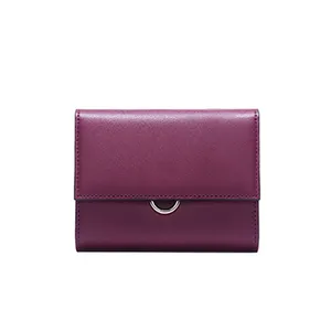 ZB071 2023 New Brand Fashion Wholesale Hot Sale Design Supplier High Quality Leather Lady Purse Smart Folding Women Wallet China