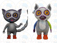 Costumes de mascotte d'otter 3D de haute qualité pour les événements de carnaval et de fête, en matériau EVA