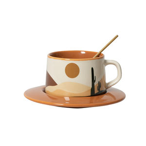 Vente en gros de tasse à café en céramique <span class=keywords><strong>Oasis</strong></span> Morandi tasse à lait petit déjeuner rétro tasse à café en céramique - Product Image 1