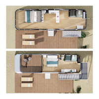 Maison à Ossature à 2 Étages Préfabriquée, Villa Moderne de Luxe, Capsule Spatiale avec Système Intelligent