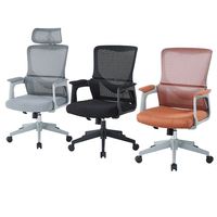 Fauteuil de bureau de direction ergonomique pivotant en maille, réglable en hauteur, à dossier haut, pour vente en gros