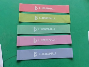 Medium Resistance Levels 10-15LBS Yoga Fitness Exercise Stretch Mini Latex Loop Resistance <strong>Bands</strong> For Working Out - Product Image 4