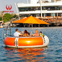 Bateau électrique de divertissement et de loisirs, restaurant flottant avec barbecue, bateau donut, pédalo, équipement de parc aquatique