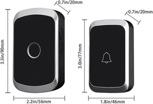 กริ่งประตูไร้สายระบบดิจิทัลอัจฉริยะ110-220V, กริ่งประตูแบบปุ่มกดกันน้ำได้36แบบเมโลดี้4ระดับเสียงวงแหวนประตูไร้สาย - Product Image 4