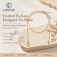 Collier long en acier inoxydable argenté avec fermoir à bascule, style bohème, bijoux pour femmes, bijoux bohèmes personnalisés, bijoux de mode bohème