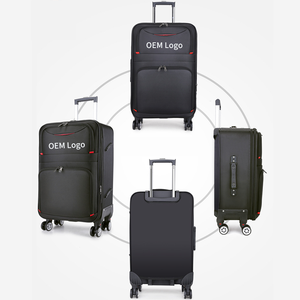 Fabbrica OEM Logo bagaglio <span class=keywords><strong>in</strong></span> <span class=keywords><strong>tessuto</strong></span> morbido di alta qualità grande panno valigia da viaggio con Spinner Caster - Product Image 5