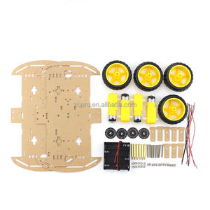 <span class=keywords><strong>Kit</strong></span> de châssis de voiture <span class=keywords><strong>robot</strong></span> intelligent 4WD Carte de développement de voiture - Product Image 1