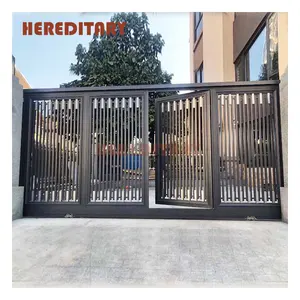 Современные алюминиевые главные ворота для дома, простая алюминиевая дорожка, раздвижные ворота, недорогие дизайнерские ворота