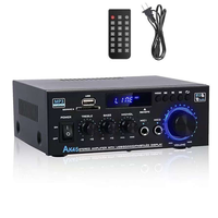 Amerika'da Çok Satan AK45 HIFI Stereo Ses Amplifikatörü 300W+300W 2 Kanal Metal Ev Sinema Sistemi Güç Amplifikatörü Çin