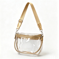 Sac bandoulière transparent personnalisé pour femme, nouveau design, idéal pour les concerts, les jours de match et les sorties