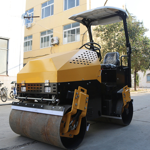 Inşaat makineleri çift tek davul 1ton2ton3ton4ton5ton8ton10ton behind ktör titreşim yolda binmek arkasında yürümek - Product Image 1