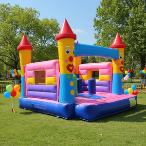 Château gonflable pour enfants, <span class=keywords><strong>clown</strong></span> crayon, saut, château gonflable, commercial pour centre commercial, parc d'attractions - Product Image 6