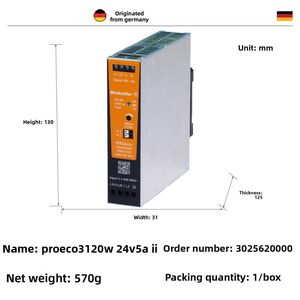 ใหม่ Mt-Weid Muller 3025620000 PRO ECO3 120W 24V 5A II 3 เฟสราง DIN สวิตช์-โมดูลจ่ายไฟ AC คอนเวอร์เตอร์ PSU - Product Image 3