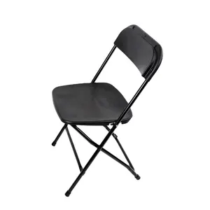 Черные металлические пластиковые складные стулья для торжеств, свадьбы, белые недорогие уличные стальные металлические стулья для конференций, свадеб, оптовая продажа