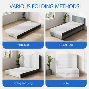 Colchón Triple <span class=keywords><strong>Plegable</strong></span> Personalizado de Fábrica, Colchón <span class=keywords><strong>Plegable</strong></span> para Invitados, Colchón de Espuma Triple <span class=keywords><strong>Plegable</strong></span>, Venta al por Mayor B2B OEM/ODM - Product Image 4