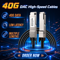 Câble DAC SFP+ HORACO 40G 1M 2M 3M 5M 7M, câble Twinax passif en cuivre à connexion directe pour concentrateurs MikroTik/Netgear/Zyxel et centres de données