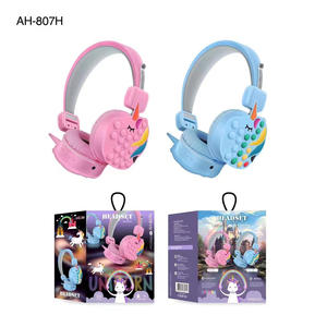 Nouveau casque de jeu filaire POPIT pour enfants, design en forme de <span class=keywords><strong>licorne</strong></span> 807H - Product Image 3
