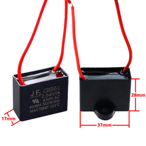 Condensador Yuanyi Cbb61 2.5uf 450V Ac, Condensador de Arranque para Ventilador de Techo - Product Image 1