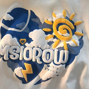 Venta al por mayor de alta calidad de algodón impreso hombres personalizados 3D Puff impresión camiseta de peso pesado de gran tamaño camiseta personalizada para hombres - Product Image 2