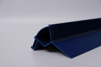 Profilé d'extrusion en PVC antidérapant Bandes de nez d'escalier de porte en plastique avec couvercle en vinyle Garniture de bord de marche en caoutchouc pour porte et fenêtre