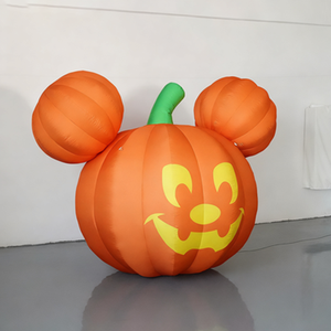 Lanterne de citrouille <span class=keywords><strong>gonflable</strong></span> lumineuse et étanche pour Halloween, décoration d'ambiance pour centre commercial, fête en extérieur, accessoire décoratif à suspendre - Product Image 6