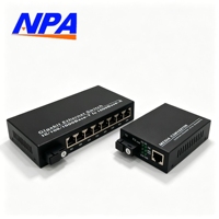Convertidor de Medios Gigabit, Par A+B, 1/4/8 Puertos, 1000Mbps, Monomodo, Fibra Única SC, 3KM, Certificación 3C, QoS para Cámaras IP CCTV
