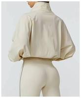 Vêtements de sport personnalisés, veste zippée, coupe-vent, survêtement, veste de sport pour femmes, séchage rapide, vêtements de course en plein air