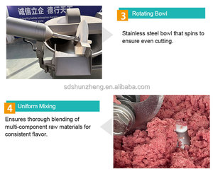 Heavy Duty industriale acciaio inox ciotola di carne <span class=keywords><strong>Cutter</strong></span> per salsiccia verdure tritacarne macchine per la lavorazione degli alimenti - Product Image 4