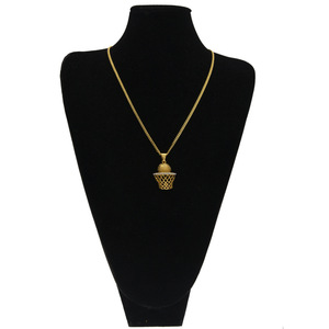 Collar de hip-hop con colgante de baloncesto, ideal para discotecas, estilo hip-hop, artículo individual. - Product Image 4